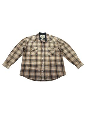 Vintage 2000s Jesse James West Coast Choppers Plaid Western Shirt